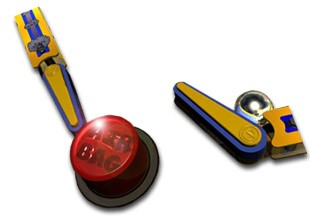 Detalle del escudo de Pro Pinball:Big Race USA