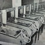 Documento · Reportaje con máquinas exposición de Autobol. Año 1983