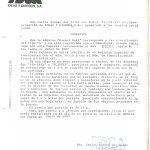 Documento · Certificado de fabricación del pinball BasketBall IDSA. Junio 1987