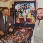 Documento · Carlos Alonso (director general), y Luis Gonsalbez (director de laboratorio) en la presentación del pinball Basket Ball de IDSA en FER 87