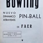 Documento · Anuncio lanzamiento pinball Bowling, Faer. Año 1966