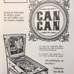 Documento · Anuncio en prensa pinball Can Can, Maresa. Año 1964