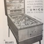Documento · Anuncio en prensa pinball Carreras de Caballos, Billares Quevedo. Año 1964