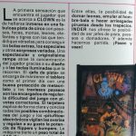 Documento · Nota de prensa Clown, Inder. Año 1988