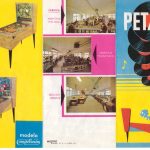 Flyer · Flyer catálogo Petaco con los pinballs Tour y Competición
