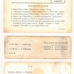 Documento · Tarjeta de instrucciones. 5 bolas