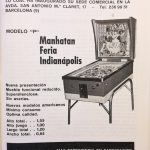 Documento · Anuncio modelo "P". Feria, Manhattan, Indianapolis. Año 1964
