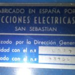 Documento · Placa identificativa con el número de patente