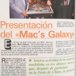 Documento · Versión amarilla · Nota de prensa presentación Mac Galaxy. Año 1986