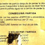 Documento · Tarjeta instrucciones pinball Mephisto