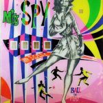 Backglass · Backglass pinbal Miss Spy