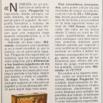 Documento · Nota de prensa lanzamiento Nemesis. Año 1986