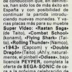 Documento · Novedades de videojuegos y pinballs de Sega Sonic para FER 87