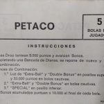 Documento · Tarjeta de instrucciones. Ref. 035-259. Cara 5 bolas por jugador