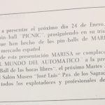 Documento · Anuncio de la presentación del pinball Picnic para enero de 1967