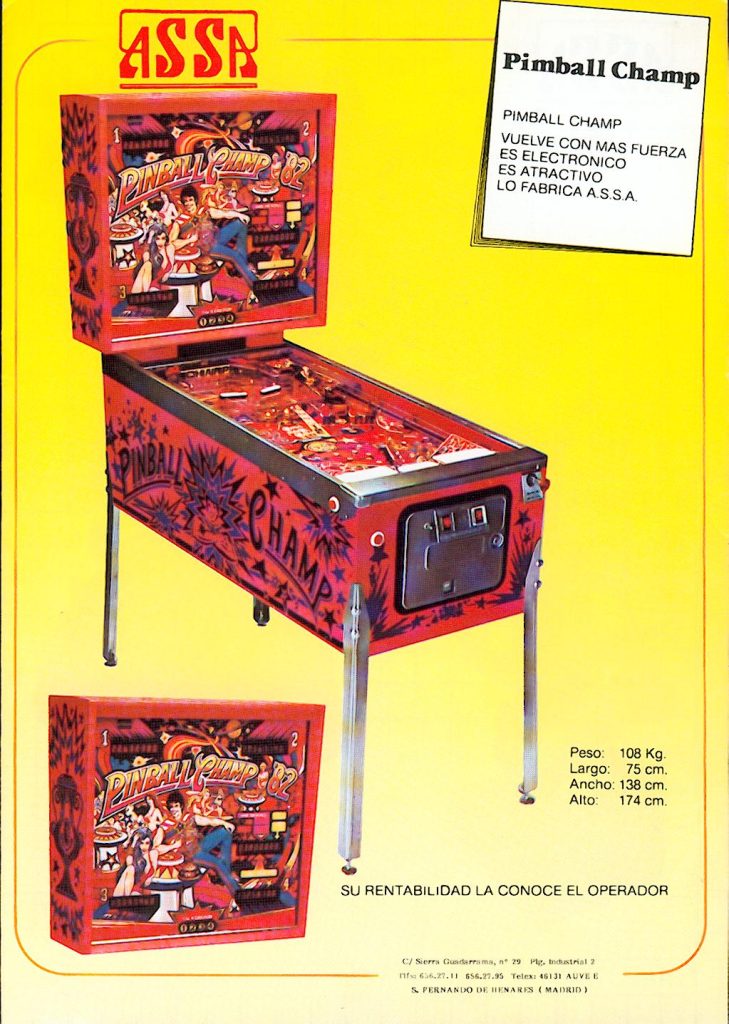 Pinball Champ ’82 - Flyer