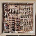 Detalle · Interior del backglass - Pinball Speak Easy