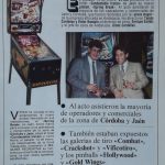 Documento · Presentación pinball Spring Break, Vifico (Gottlieb). Año 1988