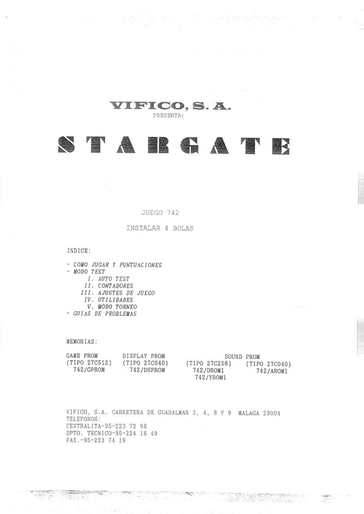 Stargate - Documento · Portada del manual