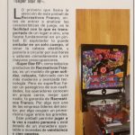 Documento · Nota prensa lanzamiento Super Star RF, Recreativos Franco. Año 1986