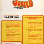Flyer · Reverso con el sello del distribuidor CoinMatic, S.A. (Madrid)