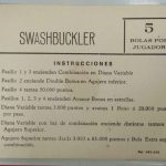 Documento · Tarjeta instrucciones - Pinball Swash Buckler